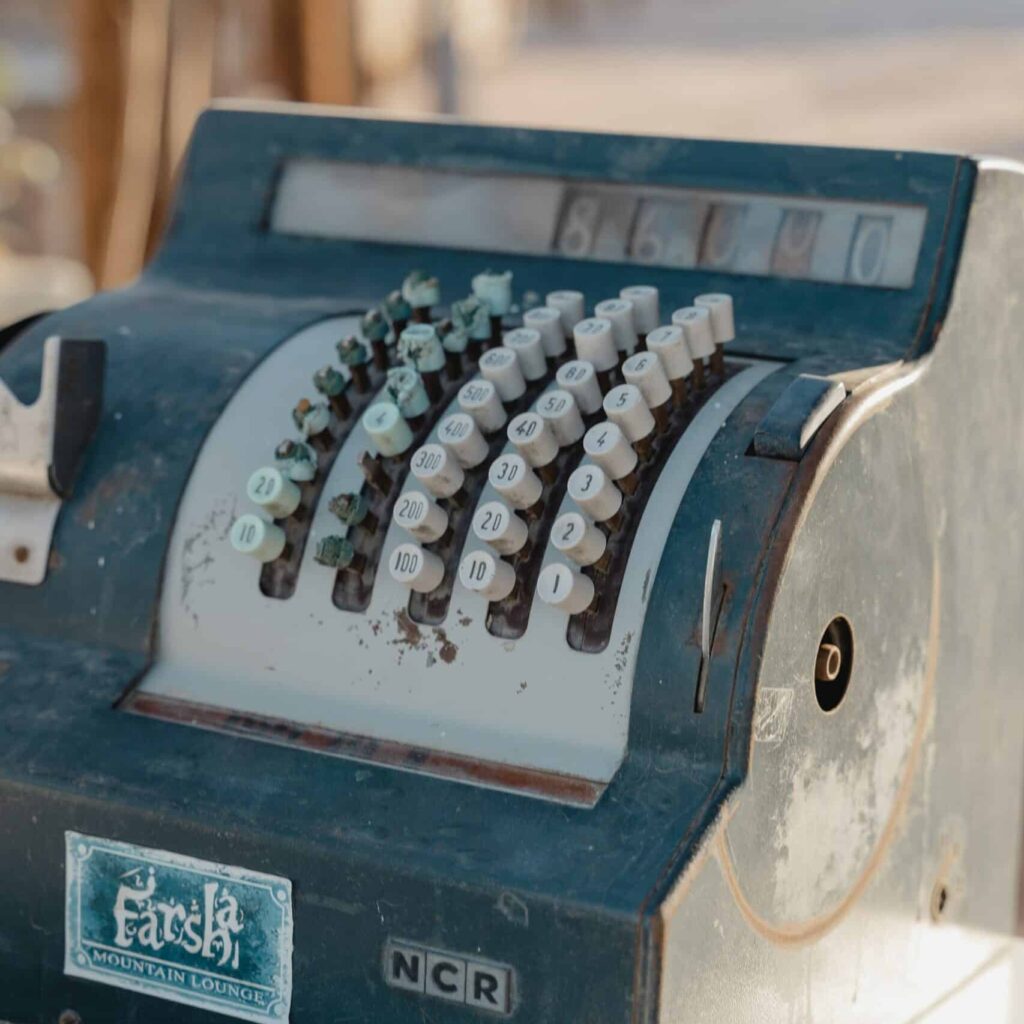 Old cash register